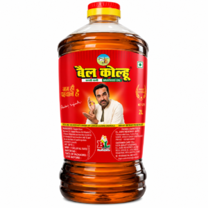 Bail Kolhu Kachi Ghani Mustard Oil, 2L