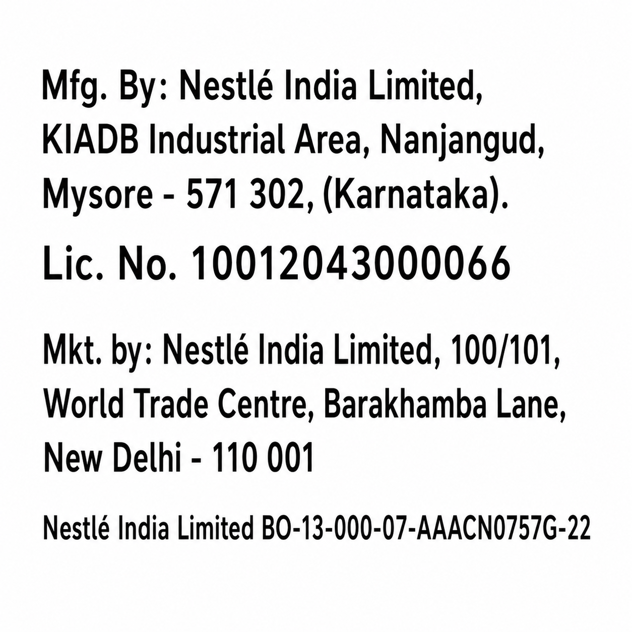 Product detail view
